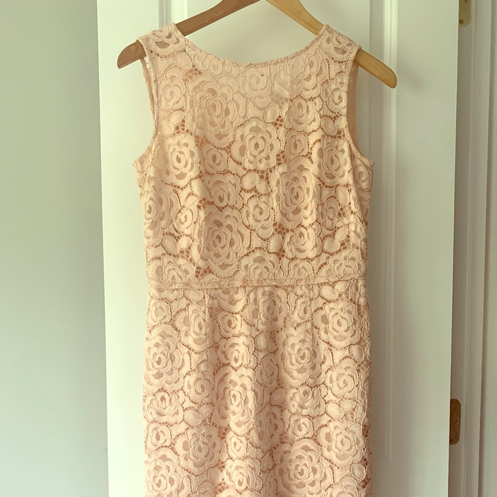 Ellen Tracy Lace Midi Sheath Dress